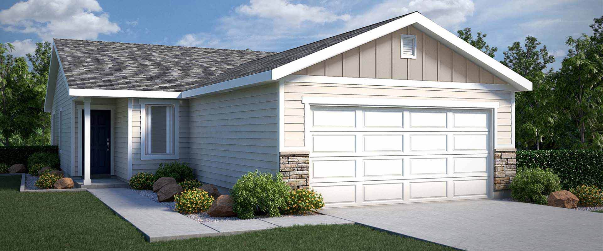 Ashton New Home Ranch Plan In Idaho Hubble Homes