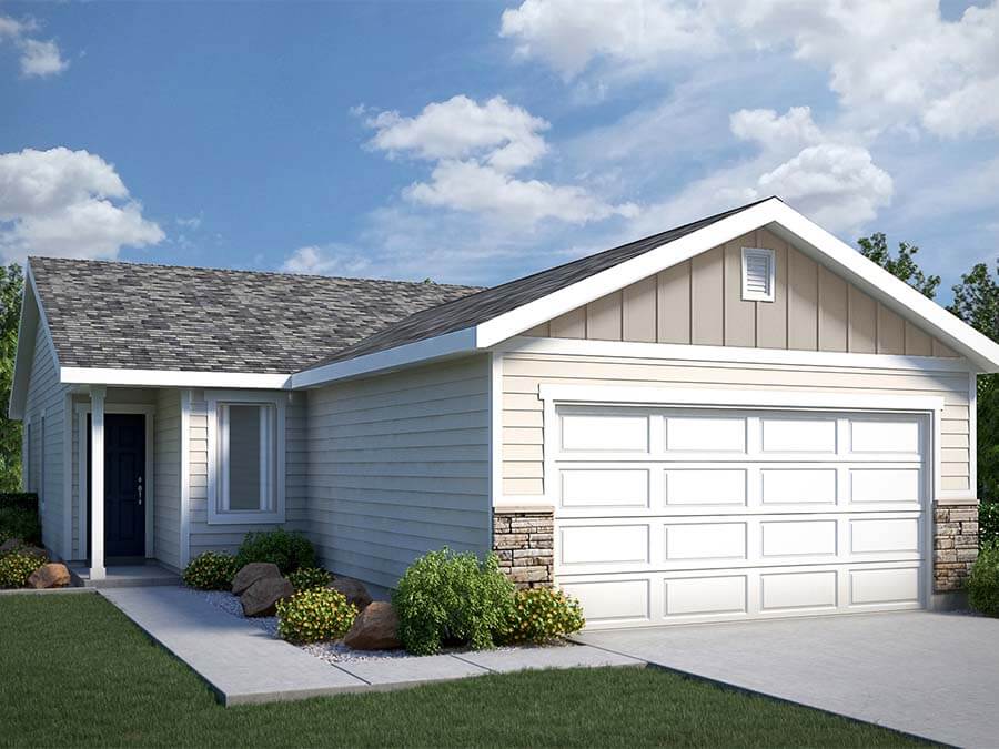 Ashton New Home Ranch Plan In Idaho Hubble Homes