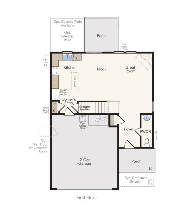 Tamarack 2Story Floor Plan New Home in Idaho Hubble Homes