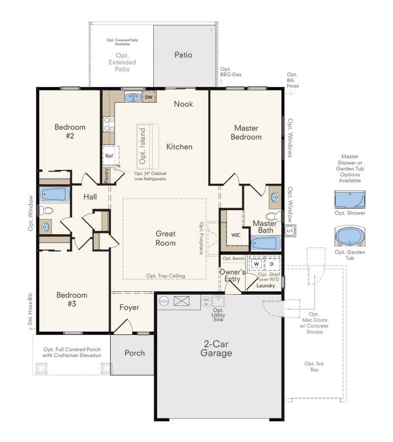 Alturas New Ranch Home Plans in Idaho Hubble Homes