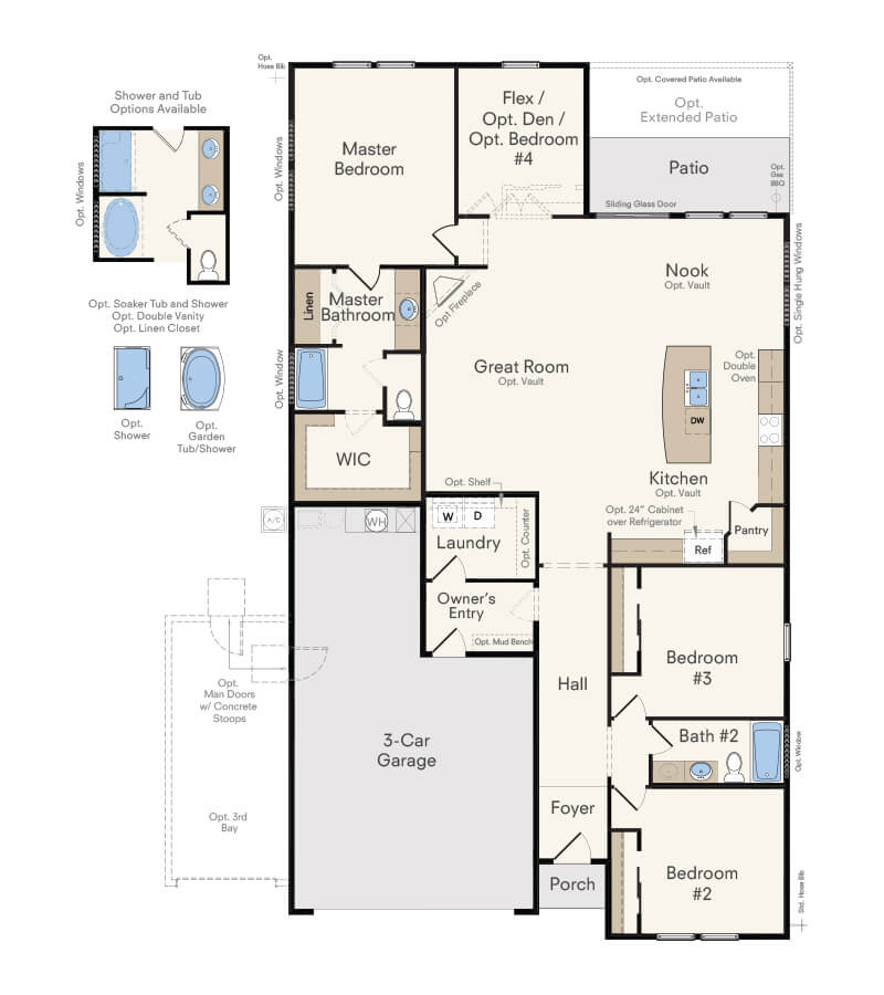 Crestwood New Ranch Home Plans In Idaho Hubble Homes