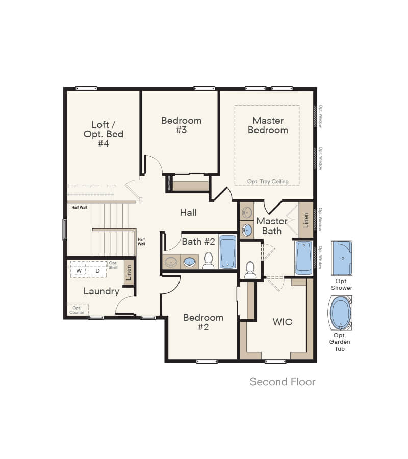 Ponderosa 2Story Floor Plan New Home in Idaho Hubble